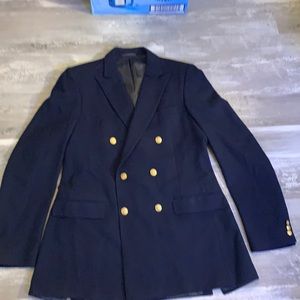 The Hub men’s navy double breasted navy blazer
